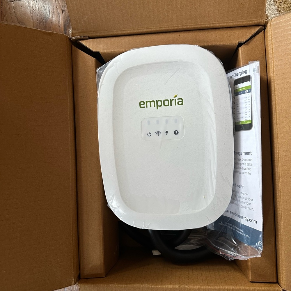 Emporia EV Charger Level 2, 48 amp Indoor/Outdoor Electric Car Charger